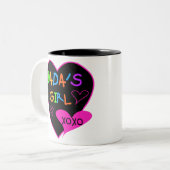 Dada's Girl T-Shirt, Mok, Button, Magnet, Meer Tweekleurige Koffiemok (Voorkant links)