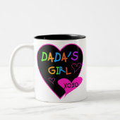 Dada's Girl T-Shirt, Mok, Button, Magnet, Meer Tweekleurige Koffiemok (Links)