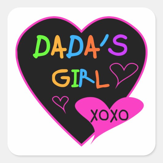 Dada's Girl T-Shirt, Mok, Button, Magnet, Meer Vierkante Sticker (Voorkant)