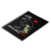Dadasaurus Dad Rex Autism Awareness Pap Fa Notitieboek (Linkerzijde)