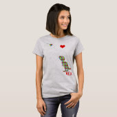 Dadasaurus Dad Rex Autism Awareness Pap Fa T-shirt (Voorkant volledig)