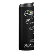 Dadasaurus Dad Rex Autism Awareness Pap Fa Thermosbeker (Gedraaid links)