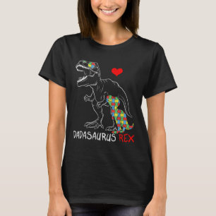 Dadasaurus Daddy Rex Autisme Bewustzijn Trotse Vad T-shirt