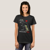 Dadasaurus Daddy Rex Autisme Bewustzijn Trotse Vad T-shirt (Voorkant volledig)