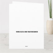 DADASAURUS DINOSAUR BIG (8,5 X 11) BIRTHDAY KAART (Achterkant)