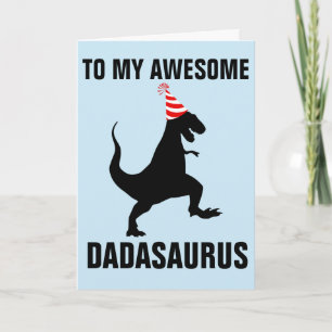 DADASAURUS DINOSAUR BIRTHDAY KAART