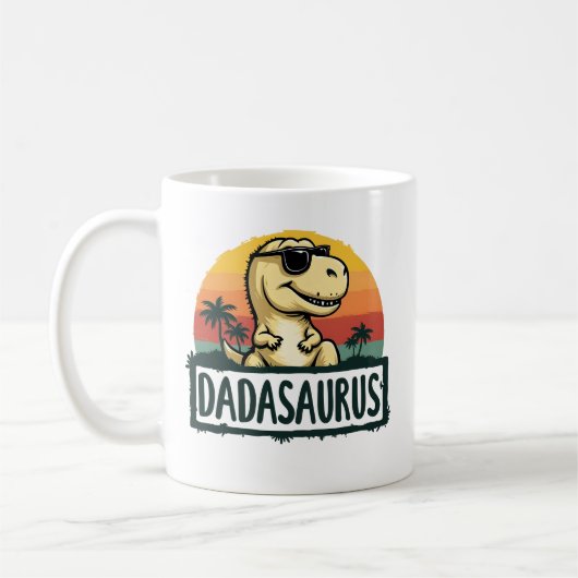 Dadasaurus Dinosaur Dad Dada Saurus Vaderdag Koffiemok (Links)