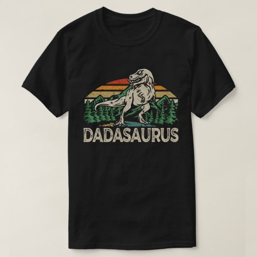Dadasaurus Dinosaur Dad Dada Saurus Vaderdag T-shirt (Design voorkant)