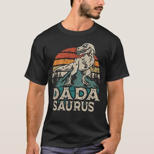 Dadasaurus Dinosaur Vader Dada Saurus Vaderdag T-shirt (Voorkant)