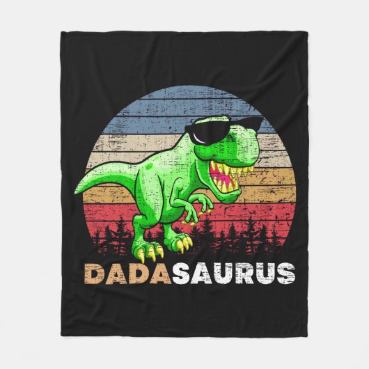 Dadasaurus Fleece Deken (Voorkant)