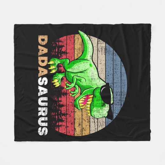 Dadasaurus Fleece Deken (Voorkant (Horizontaal))