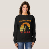 Dadasaurus Papa Trex Vader T-Rex Dinosaurus Retro Trui (Voorkant volledig)