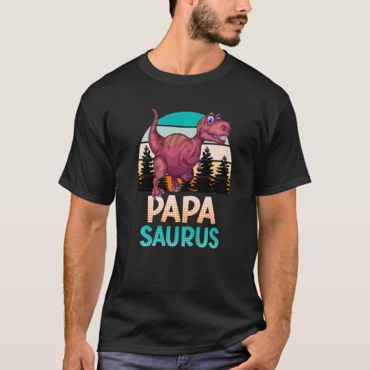 Dadasaurus Papasaurus Papa T-shirt (Voorkant)
