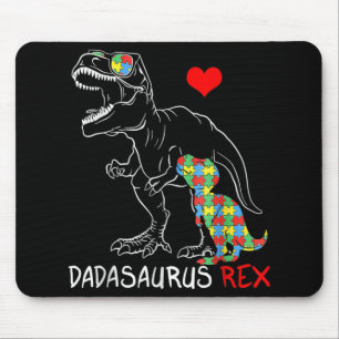 Dadasaurus Rex Autism Awareness Proud Dad's Muismat