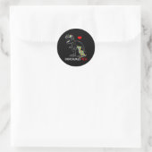 Dadasaurus Rex Autism Awareness Proud Dad's Ronde Sticker (Tas)