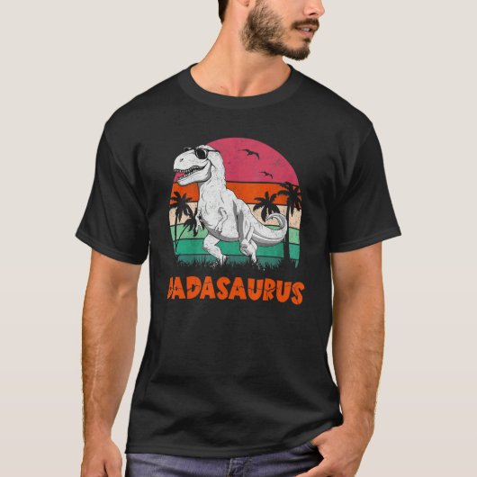 Dadasaurus Rex Dinosaur Dada Saurus Family Matchin T-shirt (Voorkant)