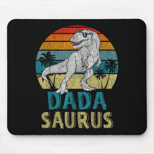 Dadasaurus T Rex Dinosaur Dada Saurus Familie Weds Muismat (Voorkant)