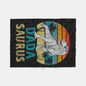 Dadasaurus T Rex Dinosaur Dada Saurus Family Match Fleece Deken (Voorkant (Horizontaal))