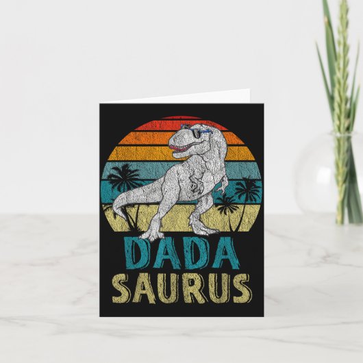 Dadasaurus T Rex Dinosaur Dada Saurus Family Match Kaart (Voorkant)