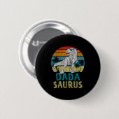Dadasaurus T Rex Dinosaur Dada Saurus Family Match Ronde Button 5,7 Cm (Voorkant /achterkant)
