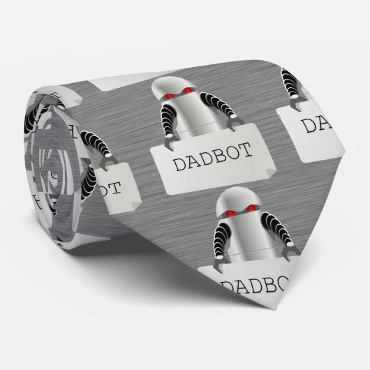 DadBot Robot Pa Stropdas (Opgerold)
