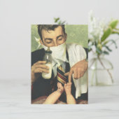  Dadchelor-Baby shower Man Shower Party Kaart (Staand voorkant)