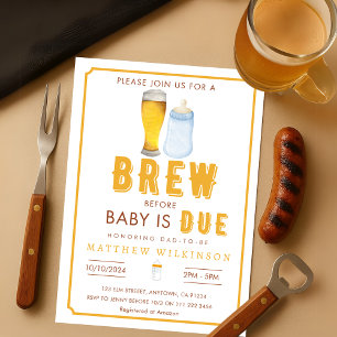 Dadchelor Bierbrouwsel Voor Baby Pap Om Te Douchen Kaart
