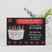 Dadchelor Diaper Keg Party-uitnodigingen Kaart (Staand voorkant)