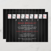 Dadchelor Party Baby shower Kaart - Pokerkaarten (Voorkant / Achterkant)