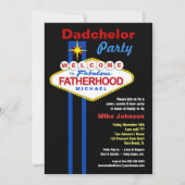 Dadchelor Party - Daddymoon Man Shower-uitnodiging Kaart (Voorkant)