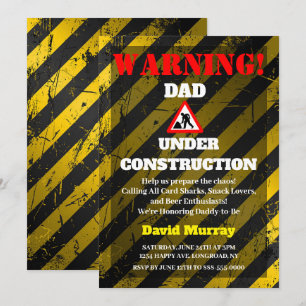 Dadchelor Party   Waarschuwing DAD in aanbouw Kaart