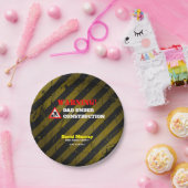 Dadchelor Party | Waarschuwing DAD in aanbouw Papieren Bordje (Feest)