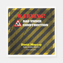Dadchelor Party | Waarschuwing DAD in aanbouw Servet