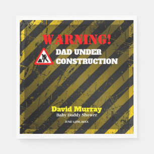 Dadchelor Party Waarschuwing DAD in aanbouw Servet