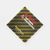 Dadchelor Party | Waarschuwing DAD in aanbouw Servet (Hoek)