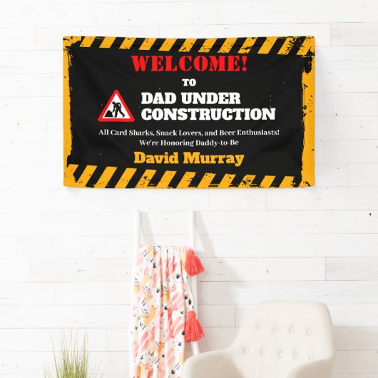 Dadchelor Party | Waarschuwing DAD in aanbouw Spandoek (Insitu)