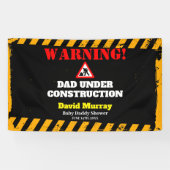 Dadchelor Party | Waarschuwing DAD in aanbouw Spandoek (Horizontaal)