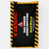 Dadchelor Party | Waarschuwing DAD in aanbouw Spandoek (Verticaal)