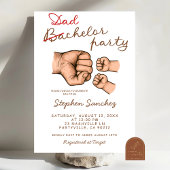 Dadchelor Twins-Baby shower Kaart