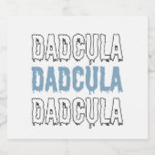 Dadcula Blue Halloween - Spooky Fun voor Dad's Bre Bier Etiket (Enkel label)