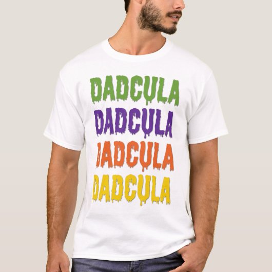 Dadcula Dripping Font Generic Halloween Costume T-shirt (Voorkant)