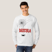 Dadcula druipend bloed-lettertype en spin t-shirt (Voorkant volledig)