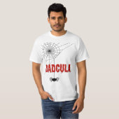 Dadcula druipend bloed-lettertype en spin t-shirt (Voorkant volledig)