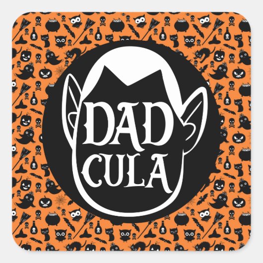Dadcula... Fun Halloween quote Sticker (Voorkant)