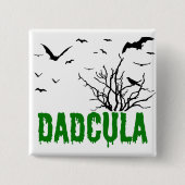 Dadcula Green Driving Font Flying Bats Vierkante Button 5,1 Cm (Voorkant)