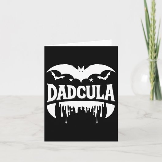 Dadcula Halloween Bat Vampire Fangs Flowing Effect Kaart (Voorkant)