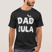 Dadcula  Halloween  Letter Print Dad Tops (Voorkant)