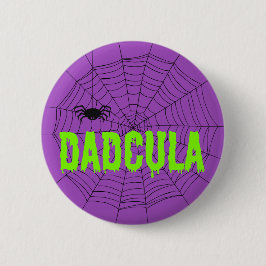Dadcula Lime Green Driving Font Spider Web Ronde Button 5,7 Cm