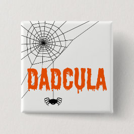 Dadcula Oranje Drijvende lettertypespider Web Vierkante Button 5,1 Cm