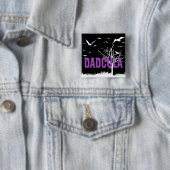 Dadcula Paarse druppelflesjes Vierkante Button 5,1 Cm (In situ)